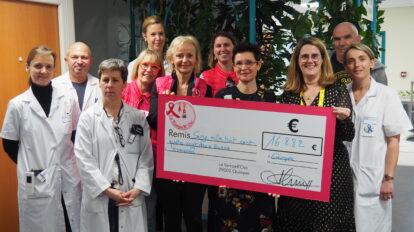 La KempeR’Ose remet un chèque de 16 882€ au profit du service de Radiothérapie