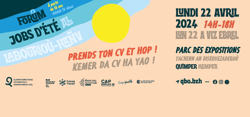 Forum Jobs d’été de QBO : Rencontrons-nous le 22 avril