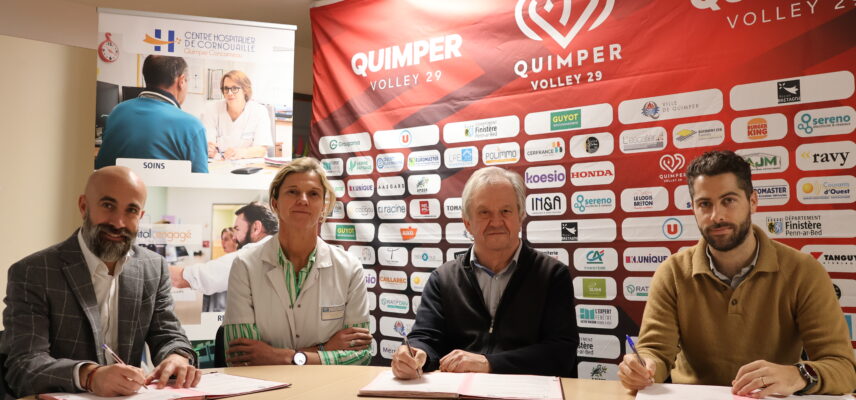Le CH de Cornouaille et Quimper Volley 29 renouvellent leur partenariat autour de valeurs communes