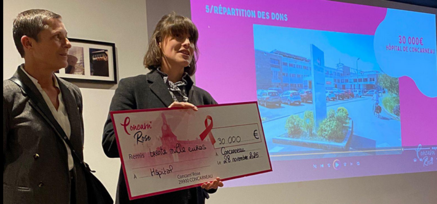Don de la Concarn’Rose : 33 000 € pour les parcours de soin à Concarneau