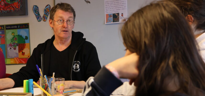 Penn Ar BD : L’auteur Kokor en initiation BD en pédiatrie