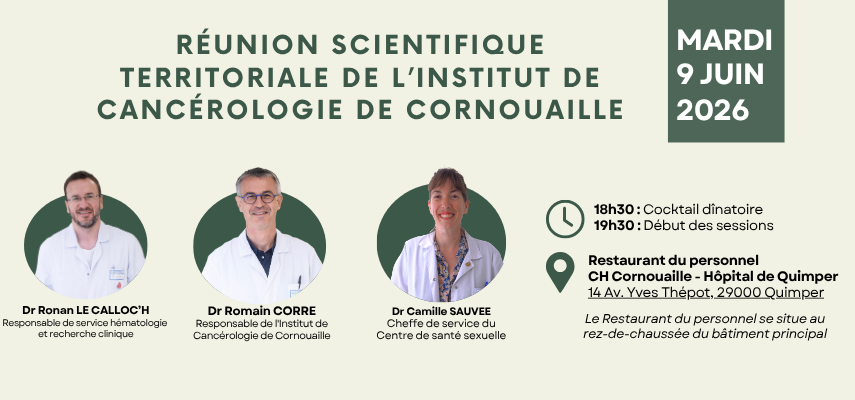 Réunion scientifique territoriale de l’Institut de Cancérologie de Cornouaille